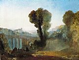 Joseph Mallord William Turner Famous Paintings - Ariccia Sunset